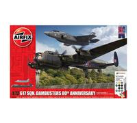 Airfix Aircraft Model Building Kits A50191 617 SQN. Dambusters 80th | Miniature Craft Kit, 1/72 Scale Plastic Model Plane Kits for Adults to Build, Aeroplane Gifts for Men
