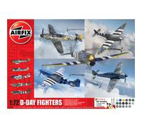 Airfix A50192 D-Day Fighters Gift Set (5-Planes) 1:72 Model Kit