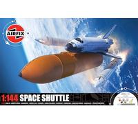 Airfix A50200 Space Shuttle Gift Set - Plastic Model Kits, Spacecraft Building Kits for Adults & Kids 8+, Includes: 1:144 Scale Model, Humbrol Acrylic Paints, Brushes & Poly Cement