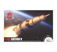 Airfix A50201 Saturn V Gift Set Model Building Kit - Plastic Model Space Rocket Kits for Adults & Children 8+, Set Includes Decals, Paints, Brushes & Poly Cement - 1:144 Scale