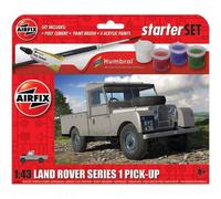 Airfix A55012 Airifx Starter Set Land Rover Series 1 Pick Up 1:43 Model Kit Airfix Multicolor
