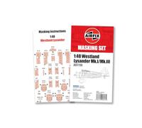 Airfix A65008 Masking Set - for A07116 Westland Lysander - 1:48 Scale Model building kit Plastic Model Plane Accessories for Adults 14+