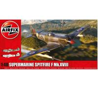 Airfix Model Set - A05140 Supermarine Spitfire F Mk.XVIII Model Building Kit - Plastic Plane Kits for Adults & Children 8+, Set Includes Sprues & Decals - 1:48 Scale