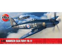 Airfix Model Set - A06105A Hawker Sea Fury FB.II Model Building Kit - Plastic Model Plane Kits for Adults & Children 8+, Set Includes Sprues & Decals - 1:48 Scale Model