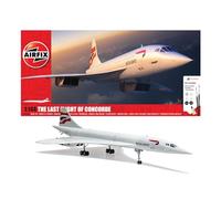 Airfix Aircraft Model Building Kits - The Last Flight of Concorde Miniature Craft Kit, 1/144 Scale Plastic Model Plane Kits for Adults to Build - Aeroplane Gifts for Men