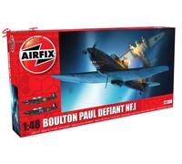 Airfix Standard Model Set - A05132 Boulton Paul Defiant NF.I Model Building Kit - Plastic Aircraft Kits for Adults & Children 8+, Includes 113 Pieces - 1:48 Scale