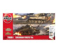 Airfix Classic Conflict Tiger 1/Sherman Firefly Model Kit Airfix Multicolor