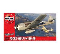 Airfix Model Set - A01020A Focke Wulf Fw190A-8 Model Building Kit - Plastic Model Plane Kits for Adults & Children 8+, Set Includes Sprues & Decals - 1:72 Scale Model