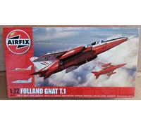 AIRFIX FOLLAND GNAT T.1 1:72 SCALE MODEL KIT LIGHT FIGHTER TRAINER RAF DISPLAY