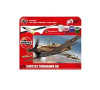 Airfix Hanging Model Aircraft Kits - Curtiss Tomahawk IIB Model Building Set, 1:72 Scale Model Plane Kit for Adults & Kids 8+ - Aircraft Models Military Gifts for Men to Build, Skill Lvl. 1