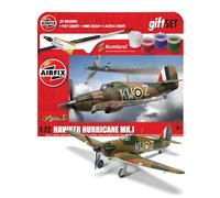 Airfix Hanging Model Aircraft Kits - Hawker Hurricane Mk.I Model Building Set, 1:72 Scale Model Plane Kit for Adults & Kids 8+ - Aircraft Models Military Gifts for Men to Build, Skill Lvl. 1