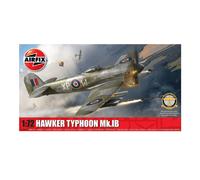 AIRFIX - Standard Model Set - A02041B Hawker Typhoon Mk.IB Model Building Kit - Plastic Plane Kits for Adults & Children 8+, Set Includes Sprues & Decals - 1:72 Scale