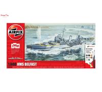 Airfix Gift Set Model Kit - HMS Belfast Warship (Imperial War Museum) 1:600 Scale