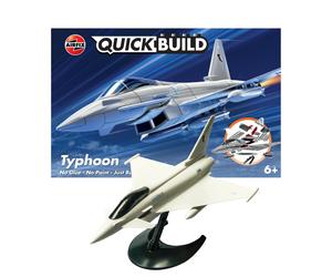 Airfix J6002 Eurofighter Typhoon Jet - Quick-Build Kit, Silver, 231 x 160 x 77 cm