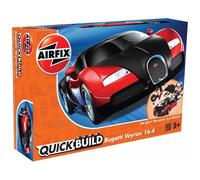 Airfix J6020 Quick Build Bugatti Veyron Model, Black/Red