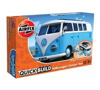 Airfix J6024 Quick Build VW Camper Van Model Vehicle Toy, Blue
