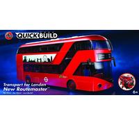 Airfix QUICKBUILD Model Vehicle Kit - Routmaster Bus Building Kit for Kids 6+, Construction Toys for Boys & Girls, No Glue Model Making - Classic Vehicle Gifts Plastic Model Kits