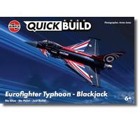 Airfix J6059 QUICKBUILD Eurofighter Typhoon - Blackjack, Quickbuild Aircraft, for ages 6+