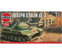 Airfix Vintage Classics Set - A01307V Joseph Stalin JS3 Russian Tank - Plastic Model Tank Kits for Adults & Children 8+, Set Includes 67 Pieces, Sprues & Decals - 1:76 Scale Model Tank Set