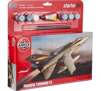 Airfix 1:72 Tornado F3 Scale Military Aircraft Gift Set including Paint, Glue and Brushes