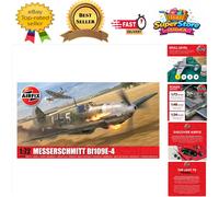 Airfix Model Set - A01008B Messerschmitt Bf109E-4 Model Building Kit - Plastic Model Plane Kits for Adults & Children 8+, Set Includes Sprues & Decals- 1:72 Scale Model
