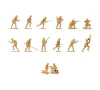 Airfix Model Figures Set - A00709V WWII British 8th Army - Model Building Kit Accessories, Plastic Model Kits for Adults & Children 8+, Set Includes 49 Unpainted Figures - Accessory for Dioramas
