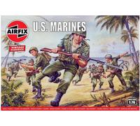 AIRFIX - Model Figures Set - A00716V WWII US Marines - Model Building Kit Acces