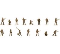 Airfix Model Figures Set - A00763V WWII British Infantry N. Europe - Model Building Kit Accessories, Plastic Model Kits for Adults & Children 8+, Set Includes 48 Unpainted Figures - Dioramas Accessory