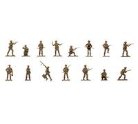 Airfix Model Figures Set - A00763V WWII British Infantry N. Europe - Model Building Kit Accessories, Plastic Model Kits for Adults & Children 8+, Set Includes 48 Unpainted Figures - Dioramas Accessory