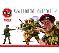 Airfix Model Figures Set - A02701V WWII British Paratroops - Model Building Kit Accessories, Plastic Model Kits for Adults & Children 8+, Set Includes 14 Unpainted Figures - Accessory for Dioramas
