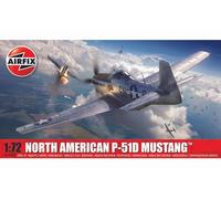 Airfix Model Set - A01004B North American P-51D Mustang Model Building Kit - Plastic Model Plane Kits for Adults & Children 14+, Set Includes Sprues & Decals - 1:72 Scale Model
