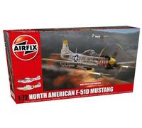 Airfix Model Set - A02047A North American F-51D Mustang Model Building Kit - Plastic Model Plane Kits for Adults & Children 8+, Set Includes Sprues & Decals - 1:72 Scale Model