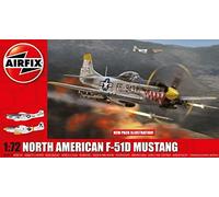 Airfix Model Set - A02047A North American F-51D Mustang Model Building Kit - Plastic Model Plane Kits for Adults & Children 8+, Set Includes Sprues & Decals - 1:72 Scale Model