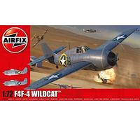 Airfix Model Set - A02070A Grumman F4F-4 Wildcat Model Building Kit - Plastic Model Plane Kits for Adults & Children 8+, Set Includes Sprues & Decals - 1:72 Scale Model