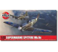 Airfix Model Set - A02108A Supermarine Spitfire Mk.Vc Model Building Kit - Plastic Model Plane Kits for Adults & Children 8+, Set Includes Sprues & Decals - 1:72 Scale Model