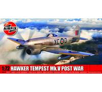 AIRFIX - Model Set - A02110 Hawker Tempest Mk.V Post War Model Building Kit - Plastic Model Plane Kits for Adults & Children 8+, Set Includes Sprues & Decals - 1:72 Scale Model
