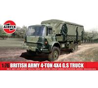 Airfix Model Set - A02326A British Army 4-ton 4 x 4 G.S Truck Model Building Kit - Plastic Motor Vehicle Building Kit for Adults & Children 8+, Set Includes Sprues & Decals - 1:76 Scale