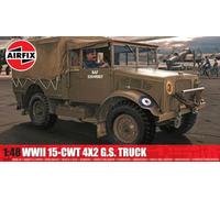 AIRFIX - Model Set - A03313A WWII RAF 15-cwt 4 x 2 G.S. Truck Model Building Kit - Plastic Motor Vehicle Building Kit for Adults & Children 8+, Set Includes Sprues & Decals - 1:48 Scale