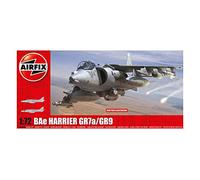 Airfix Model Set - A04050A BAe Harrier GR7A/GR9 Model Building Kit - Plastic Model Plane Kits for Adults & Children 8+, Set Includes Sprues & Decals - 1:72 Scale Model