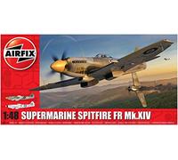 Airfix Model Set - A05135 Supermarine Spitfire FR Mk.XIV Model Building Kit - Plastic Model Plane Kits for Adults & Children 8+, Set Includes Sprues & Decals - 1:48 Scale Model