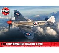 Airfix Model Set - A06102A Supermarine Seafire F.XVII Model Building Kit - Plastic Model Plane Kits for Adults & Children 8+, Set Includes Sprues & Decals -1:48 Scale Model