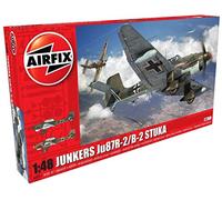 Airfix - Model Set - A07115 Junkers JU87B-2/R-2 Model Building Kit - Plastic Model Plane Kits for Adults & Children 8+, Set Includes Sprues & Decals - 1:48 Scale Model