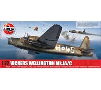 Airfix Model Set - A08019A Vickers Wellington Mk.IA/C Model Building Kit - Plastic Model Plane Kits for Adults & Children 8+, Set Includes Sprues & Decals- 1:72 Scale Model