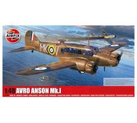Airfix Model Set - A09191 Avro Anson Mk.I Model Building Kit - Plastic Model Plane Kits for Adults & Children 8+, Set Includes Sprues & Decals - 1:48 Scale Model