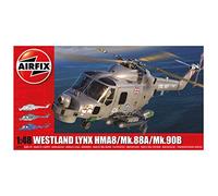 Airfix Model Set - A10107A Westland Lynx HMA8/Mk.88A/Mk.90B Model Building Kit - Plastic Model Helicopter Kits for Adults & Children 8+, Set Includes Sprues & Decals - 1:48 Scale Model