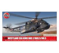 Airfix Model Set - A11006 Westland Sea King HAS.1/HAS.2/HAS.5/HU.5 Model Building Kit - Plastic Model Helicopter Kits for Adults & Children 8+, Set Includes Sprues & Decals - 1:48 Scale Model