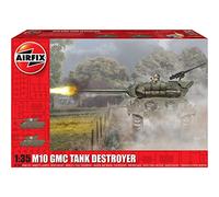 Airfix Model Set - A1360 M10 GMC Tank Destroyer Model Building Kit - Plastic Model Tank Kits for Adults & Children 8+, Set Includes Sprues & Decals- 1:35 Scale Model