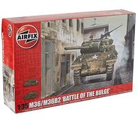 Airfix Model Set - A1366 M36/M36B2 "Battle of the Bulge" Model Building Kit - Plastic Model Tank Kits for Adults & Children 8+, Set Includes Sprues & Decals - 1:35 Scale Model