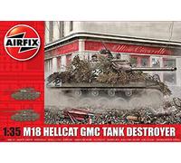 Airfix Model Set - A1371 M-18 Hellcat Model Building Kit - Plastic Model Tank Kits for Adults & Children 8+, Set Includes Sprues & Decals - 1:35 Scale Model