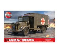Airfix Model Set - A1375 Austin K2/Y Ambulance Model Kit - Plastic Motor Vehicle Model Building Kit for Adults & Children 8+, Set Includes Sprues & Decals - 1:35 Scale Model